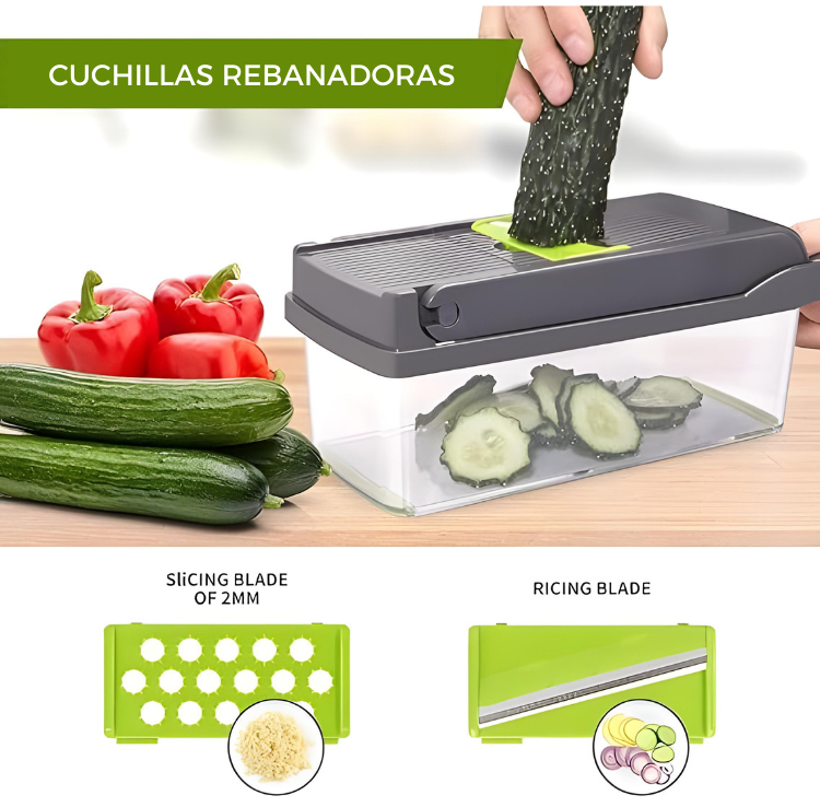 Cortador de Frutas y Verduras Multifuncional